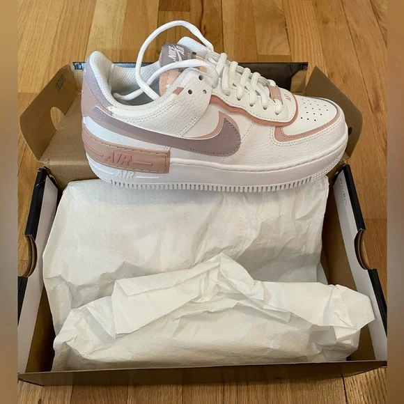 NWT/NWB Nike Air Force 1 Low Shadow Amethyst Ash - Picture 1 of 7